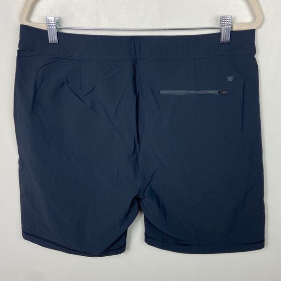 NEW Mack Weldon Performance Technical Shorts‎ Blue Size Large Laser Ventilation - Picture 13 of 13